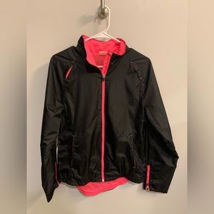 Danskin Women’s black/hot pink track jacket, size M